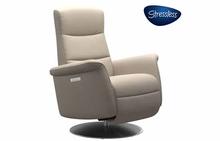 Mike Small Stressless Recliner with Power in Paloma Fog