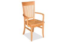 Penny Arm Chair with Wood Seat
